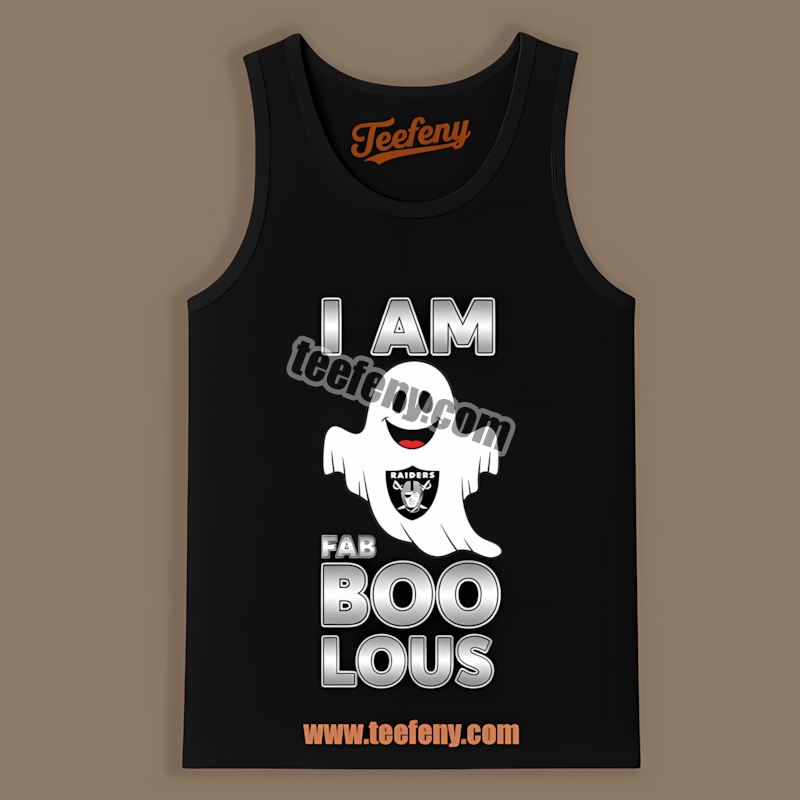 I Am Fab Boo Lous Las Vegas Raiders Ghost Cotton Tanktop I Am Fab Boo Lous Las Vegas Raiders Ghost Cotton Tanktop