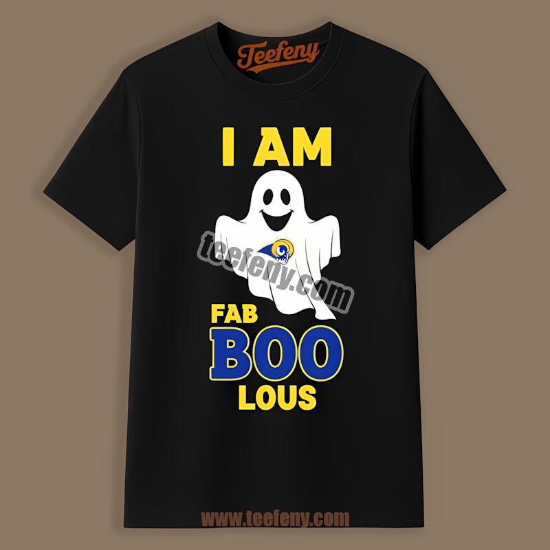 I Am Fab Boo Lous Los Angeles Rams Ghost Graphic Shirt