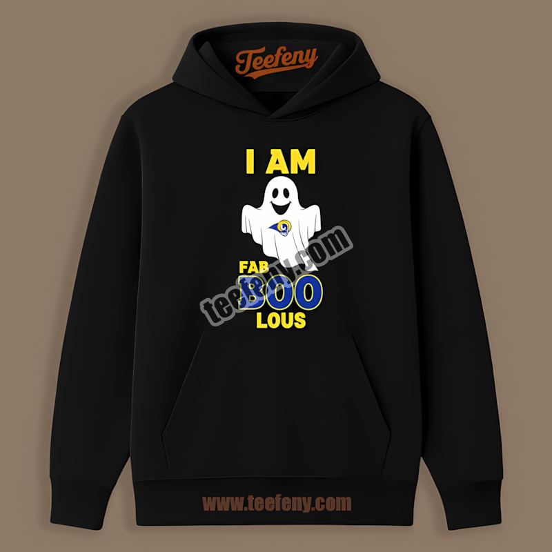 I Am Fab Boo Lous Los Angeles Rams Ghost Graphic Hoodie I Am Fab Boo Lous Los Angeles Rams Ghost Graphic Hoodie