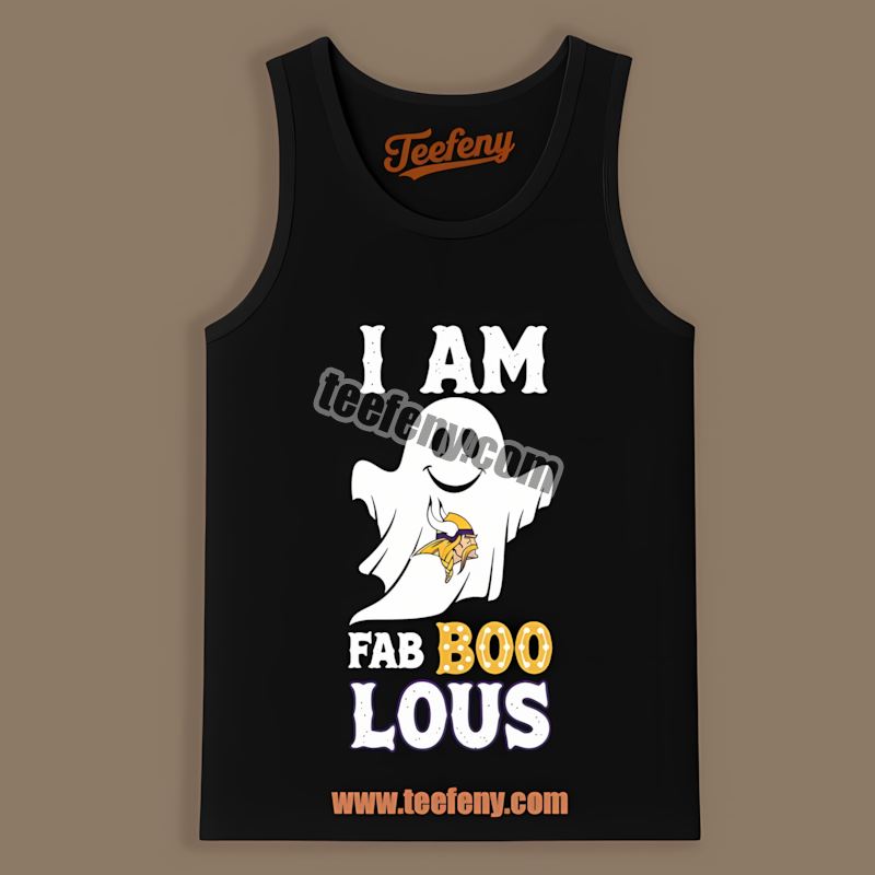 I Am Fab Boo Lous Minnesota Vikings Ghost Retro Tanktop I Am Fab Boo Lous Minnesota Vikings Ghost Retro Tanktop
