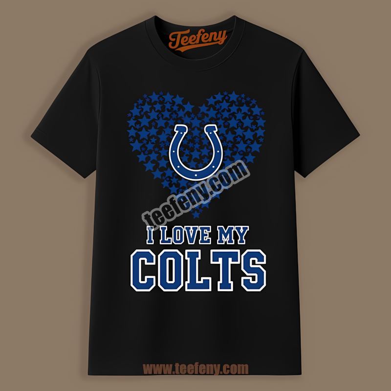 I Love My Colts Indianapolis Colts Heart Shirt