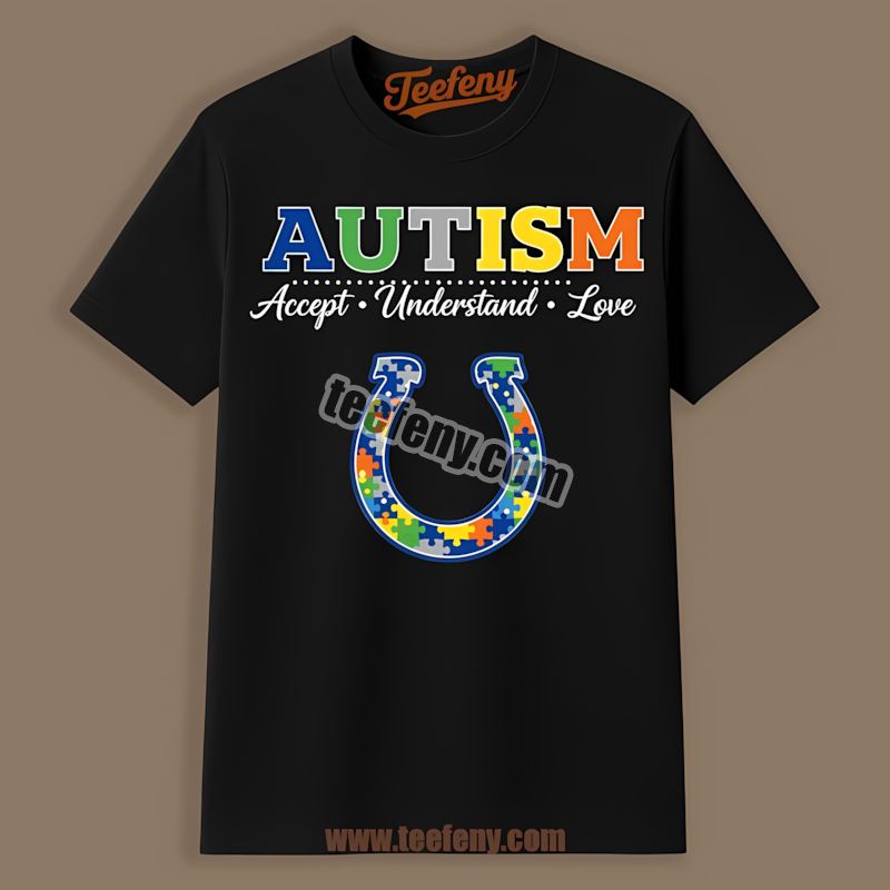 Indianapolis Colts Autism Awareness Accept Love Vintage Shirt