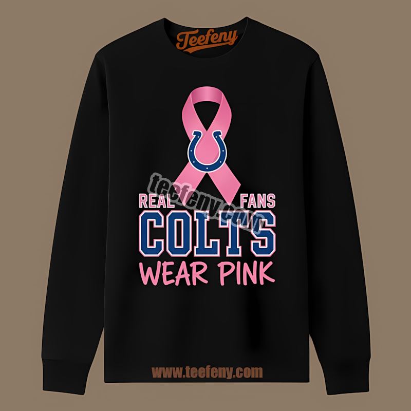 Indianapolis Colts Breast Cancer Awareness Fans Wear Pink Long Sleeve Indianapolis Colts Breast Cancer Awareness Fans Wear Pink Long Sleeve