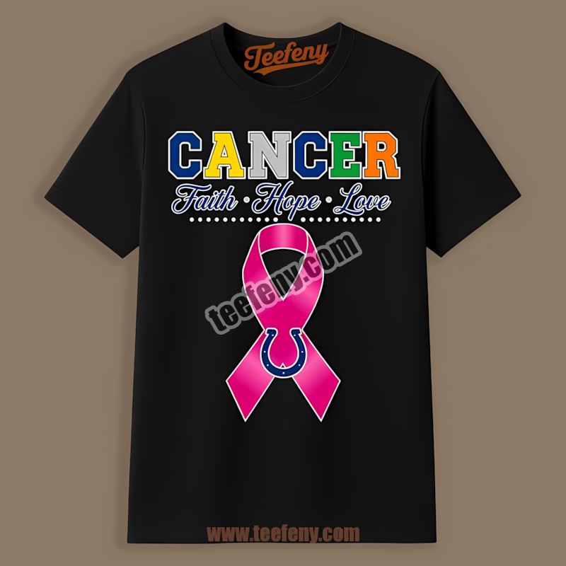 Indianapolis Colts Breast Cancer Awareness Fans Wear Pink Shirt