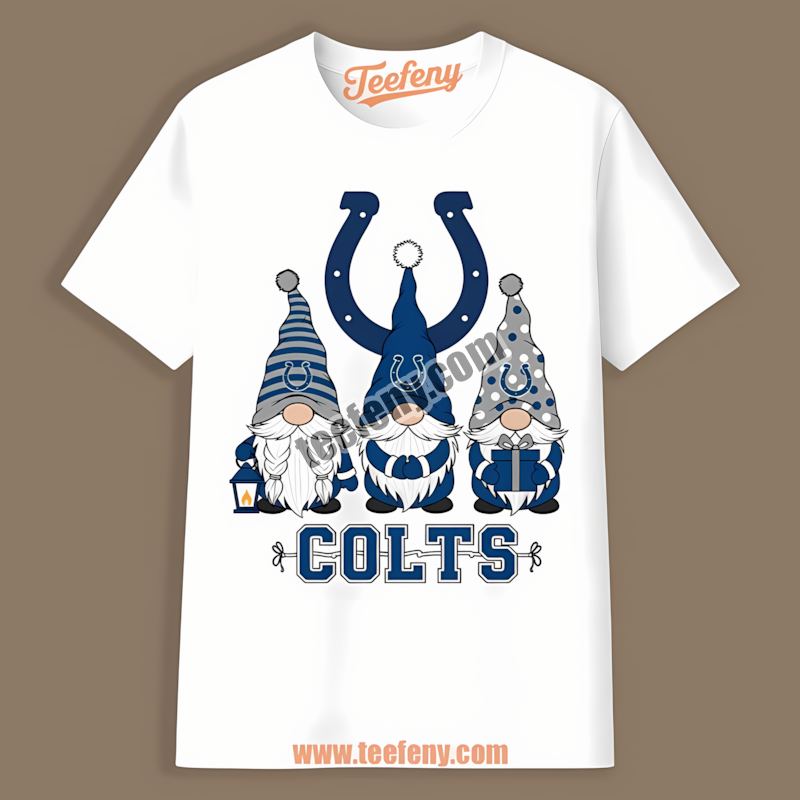 Indianapolis Colts Christmas Gnomes Cotton Shirt