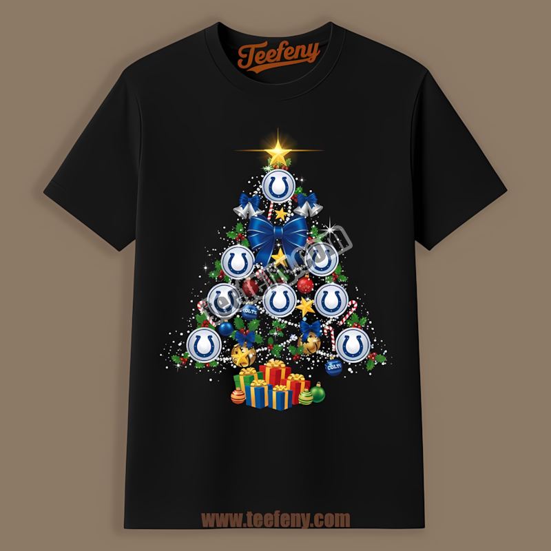 Indianapolis Colts Christmas Tree Logo Graphic Shirt
