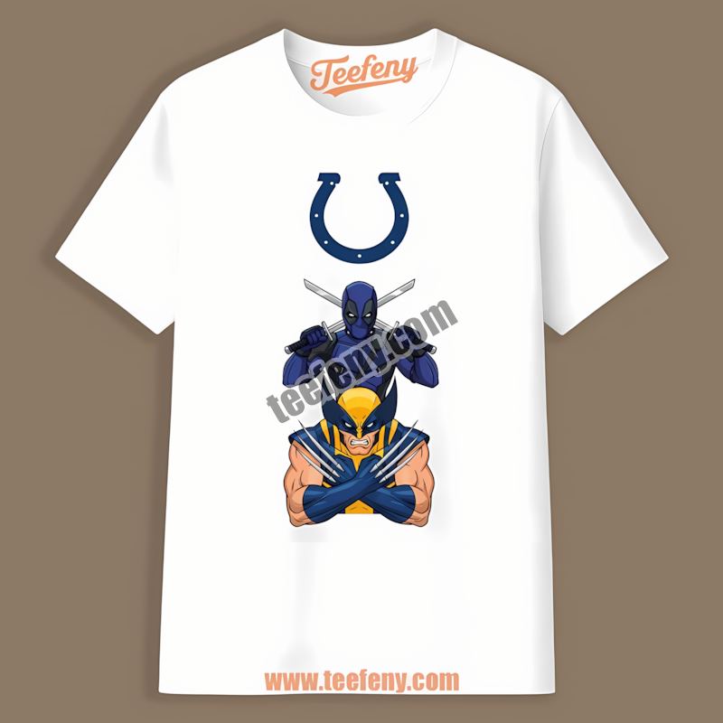Indianapolis Colts Deadpool Wolverine Crossover Shirt