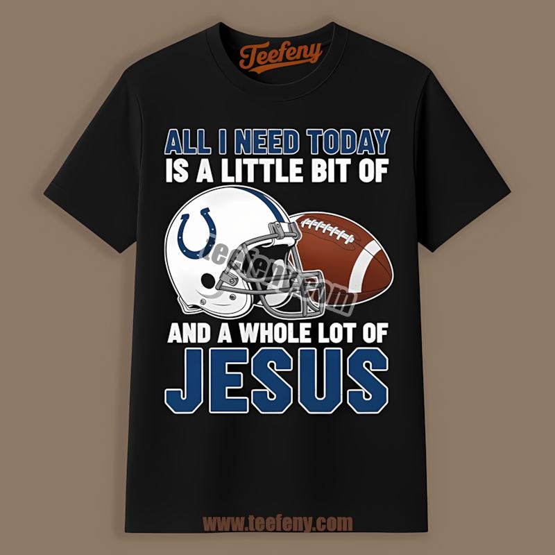 Indianapolis Colts Football And Jesus Adults Shirt