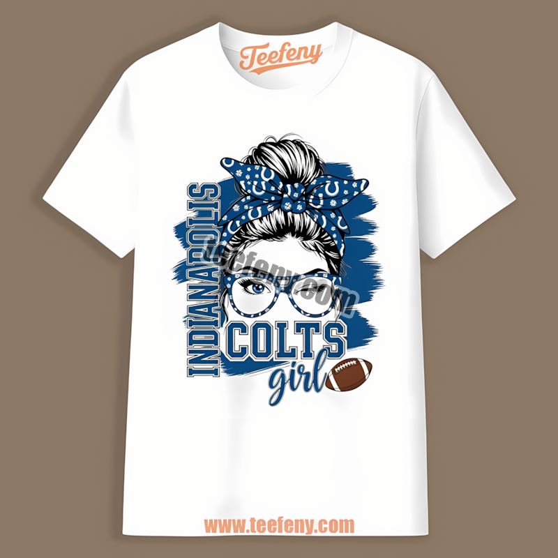Indianapolis Colts Girl Cotton Shirt For Fan