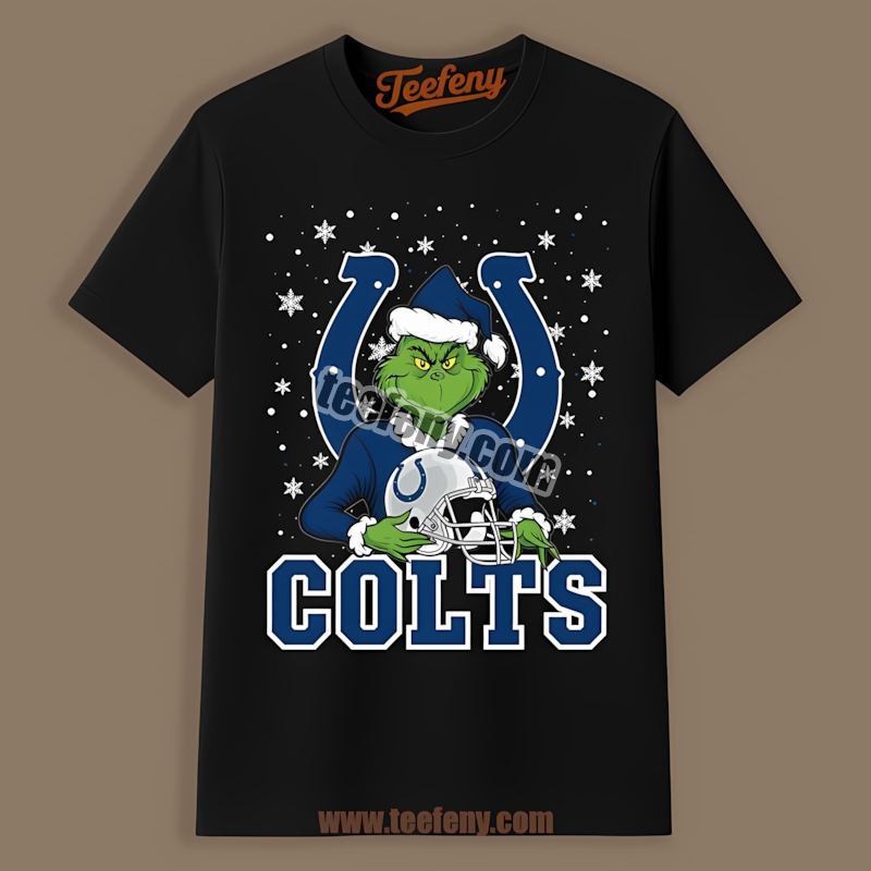 Indianapolis Colts Grinch Holding Helmet Classic Shirt