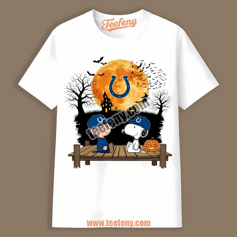 Indianapolis Colts Halloween Charlie Brown Snoopy Shirt