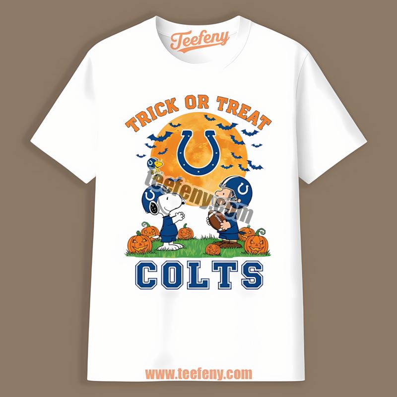 Indianapolis Colts Halloween Trick Or Treat Snoopy Shirt