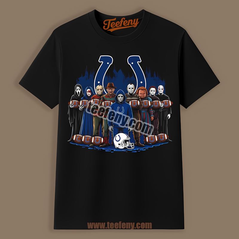 Indianapolis Colts Horror Movie Characters Halloween Shirt