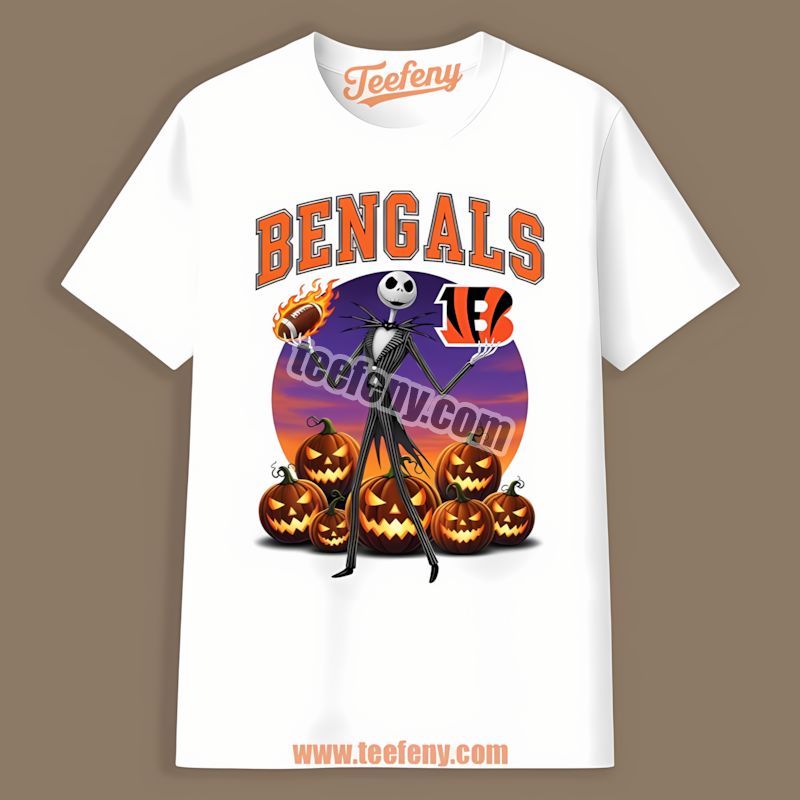 Jack Skellington Cincinnati Bengals Halloween Classic Shirt
