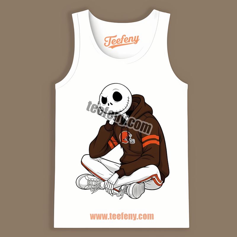 Jack Skellington Cleveland Browns Hoodie Classic Tanktop Jack Skellington Cleveland Browns Hoodie Classic Tanktop