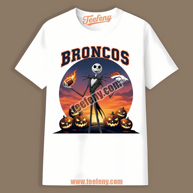 Jack Skellington Denver Broncos Halloween Regular Shirt
