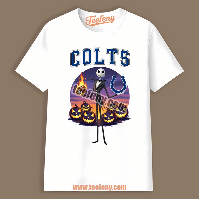 Jack Skellington Halloween Indianapolis Colts Retro Shirt