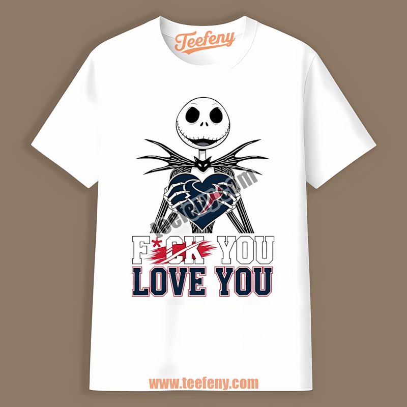 Jack Skellington Houston Texans Heart Color Shirt