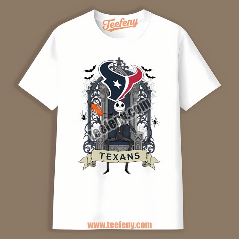 Jack Skellington Houston Texans Throne Classic Shirt