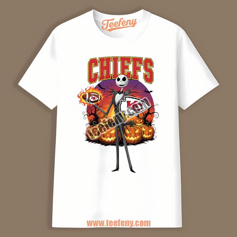 Jack Skellington Kansas City Chiefs Halloween Retro Shirt
