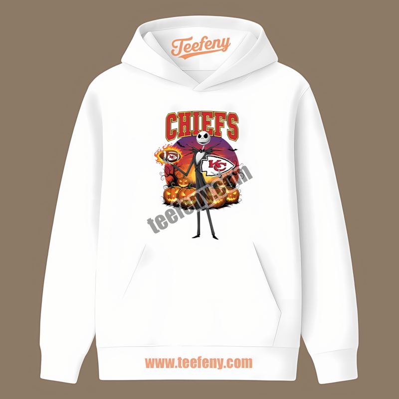 Jack Skellington Kansas City Chiefs Halloween Retro Hoodie Jack Skellington Kansas City Chiefs Halloween Retro Hoodie