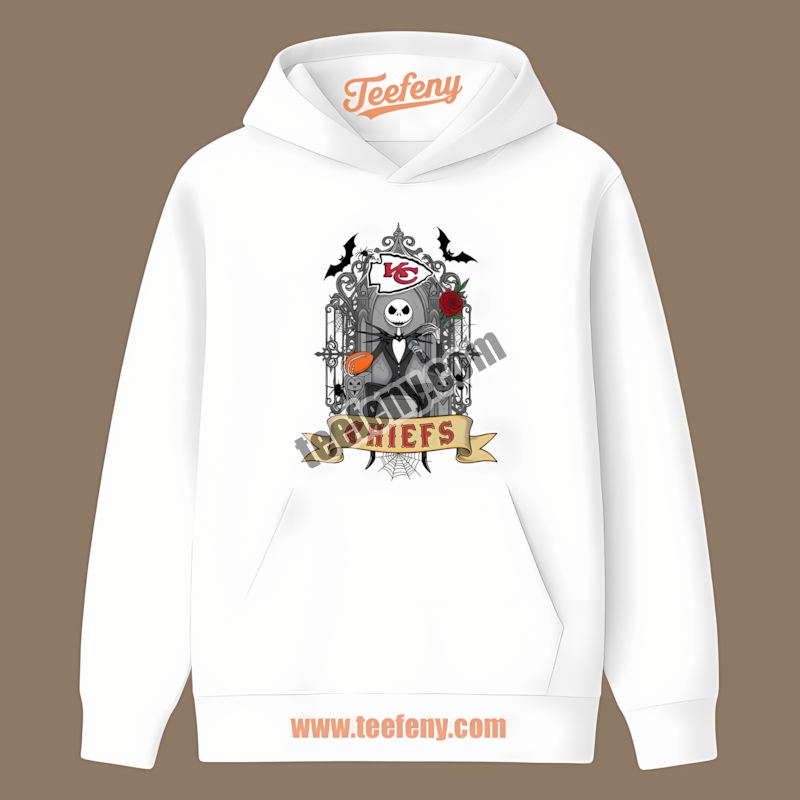 Jack Skellington Kansas City Chiefs Throne Trendy Hoodie Jack Skellington Kansas City Chiefs Throne Trendy Hoodie