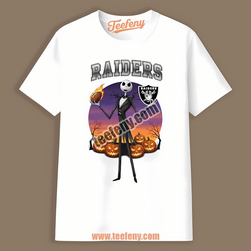 Jack Skellington Las Vegas Raiders Halloween Color Shirt