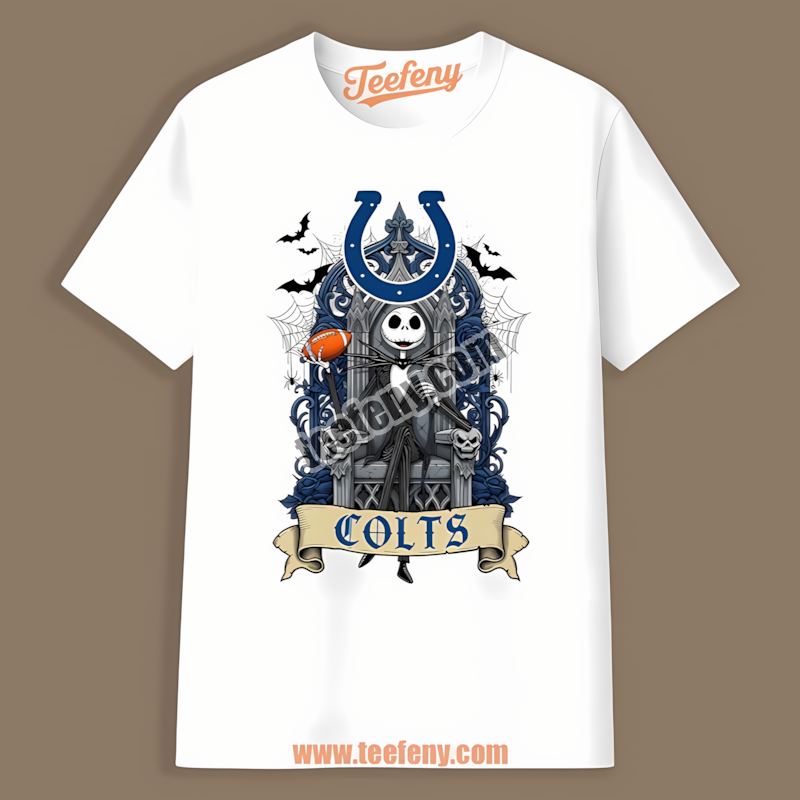Jack Skellington Throne Indianapolis Colts Shirt