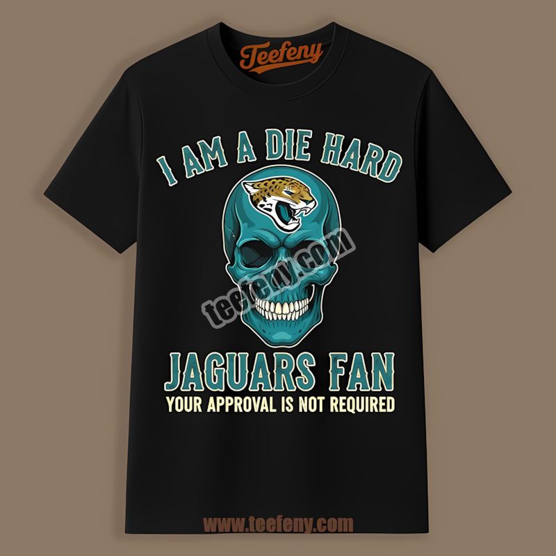 Jacksonville Jaguars Die Hard Fan Skull Sports Shirt