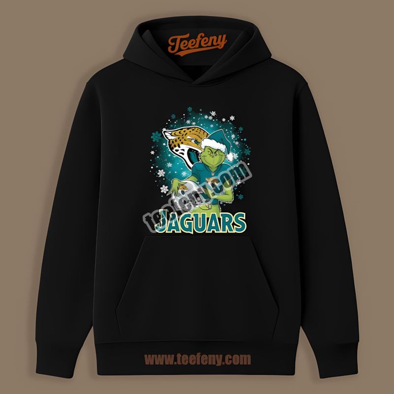 Jacksonville Jaguars Grinch Holding Helmet Sports Hoodie Jacksonville Jaguars Grinch Holding Helmet Sports Hoodie