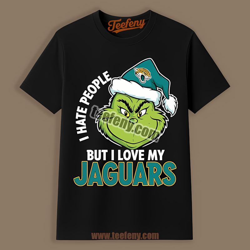 Jacksonville Jaguars Grinch I Hate People But Love Trendy Shirt