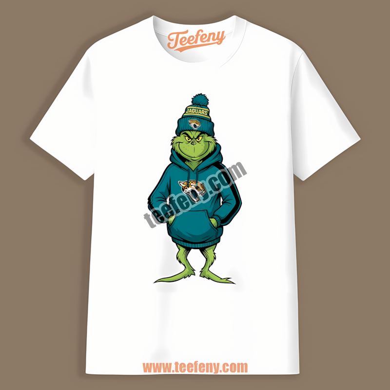 Jacksonville Jaguars Grinch In Hoodie Cotton Shirt