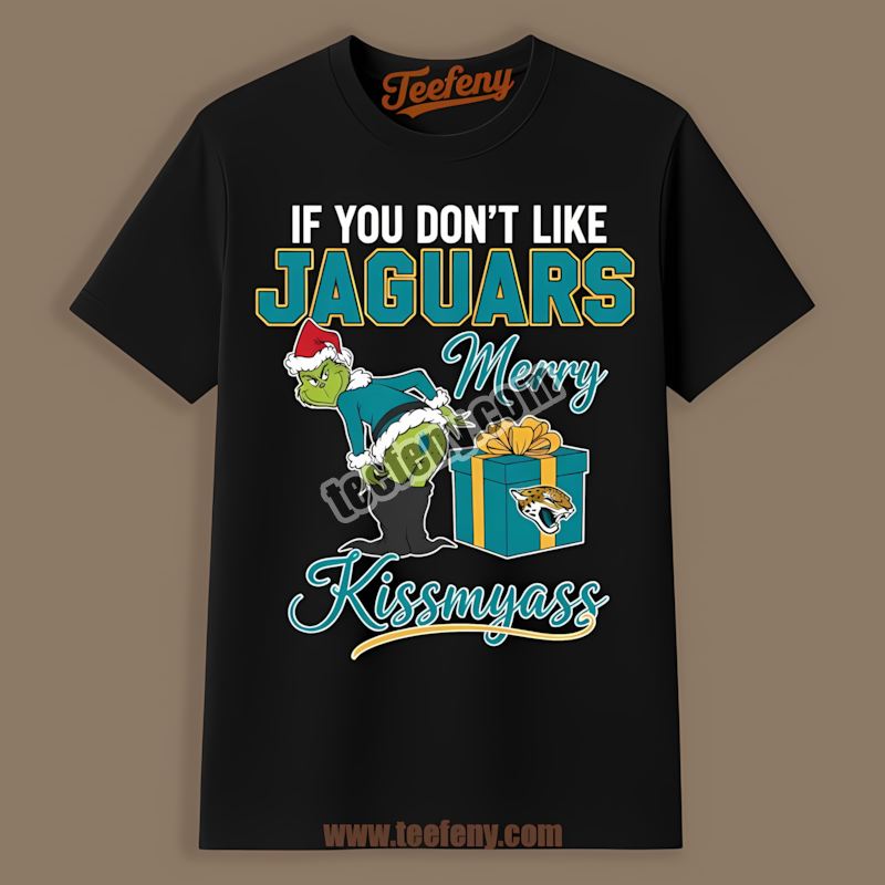 Jacksonville Jaguars Grinch Merry Kissmyass Graphic Shirt
