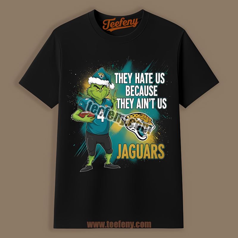Jacksonville Jaguars Grinch They Hate Us Because They Aint Us Regular Shirt