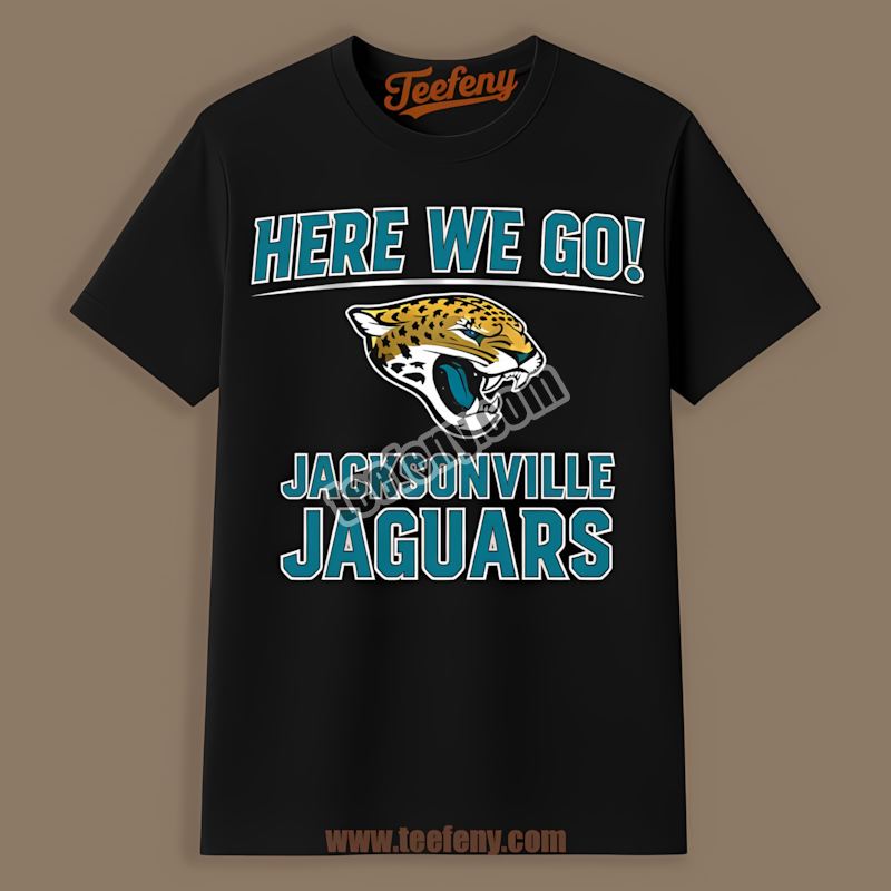 Jacksonville Jaguars Here We Go Logo Color Shirt