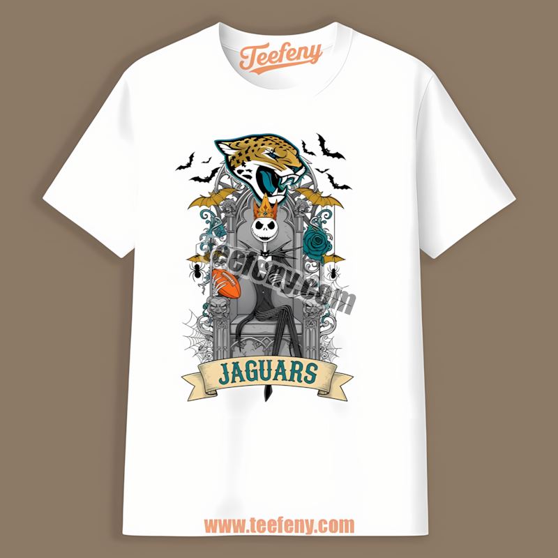 Jacksonville Jaguars Jack Skellington Throne Trendy Shirt