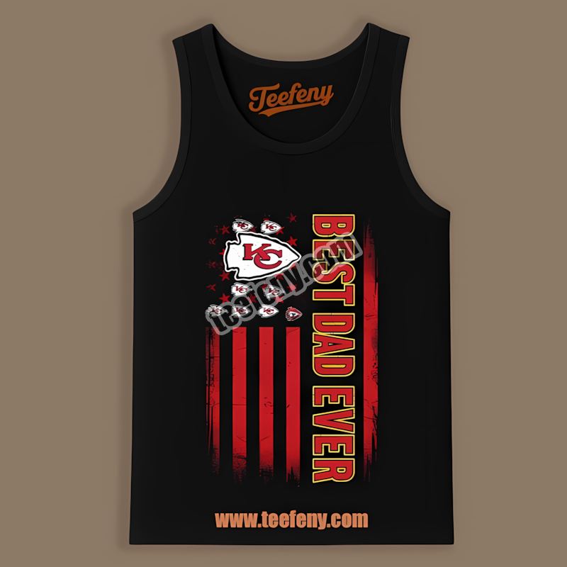 Kansas City Chiefs Best Dad Ever American Flag Regular Tanktop Kansas City Chiefs Best Dad Ever American Flag Regular Tanktop