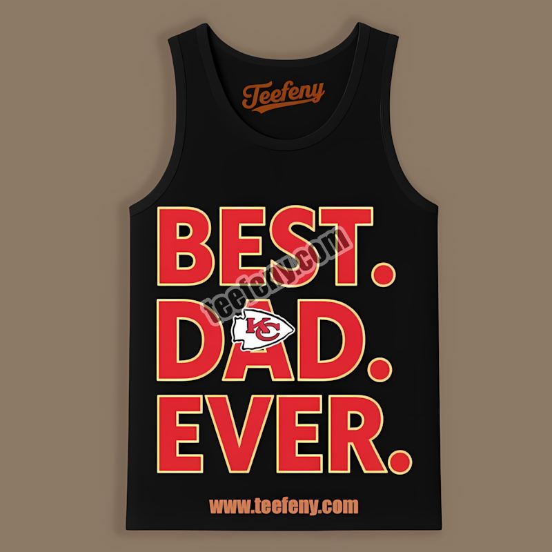 Kansas City Chiefs Best Dad Ever Vintage Tanktop Kansas City Chiefs Best Dad Ever Vintage Tanktop
