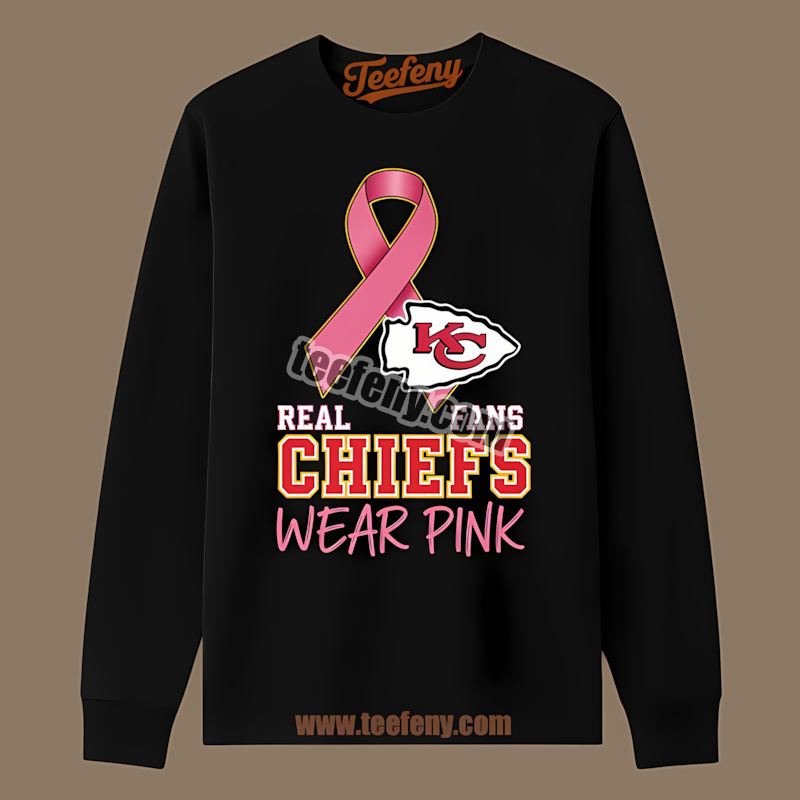 Kansas City Chiefs Breast Cancer Awareness Fans Wear Pink Sports Long Sleeve Kansas City Chiefs Breast Cancer Awareness Fans Wear Pink Sports Long Sleeve