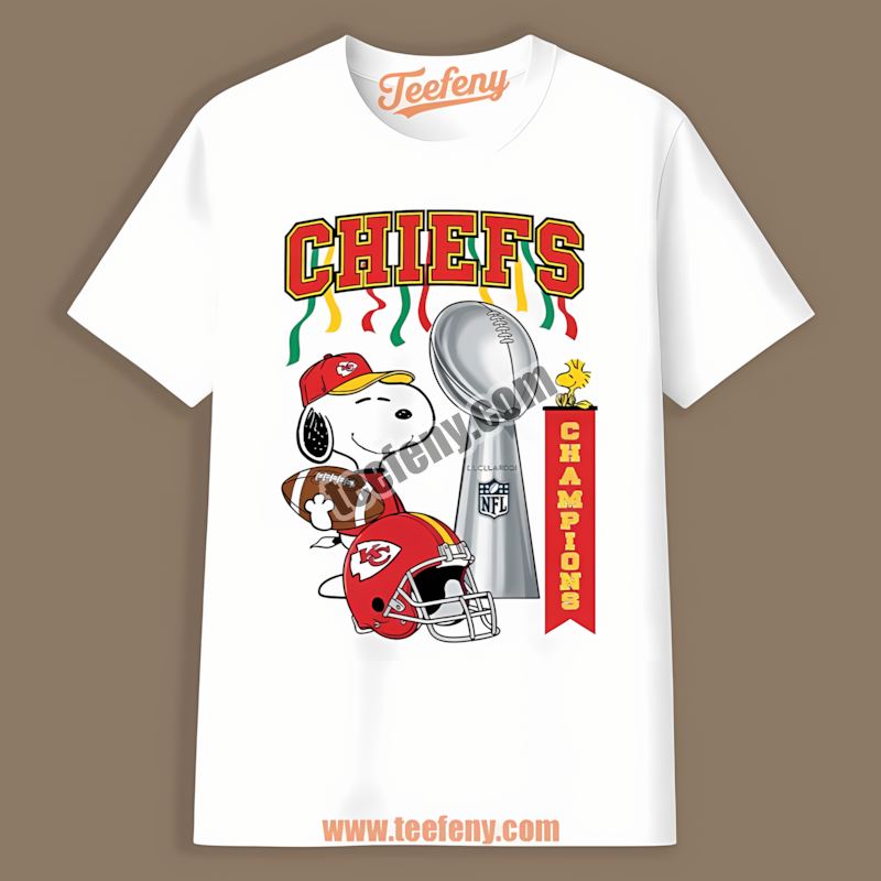 Kansas City Chiefs Champions Snoopy Celebration Sports Shirt