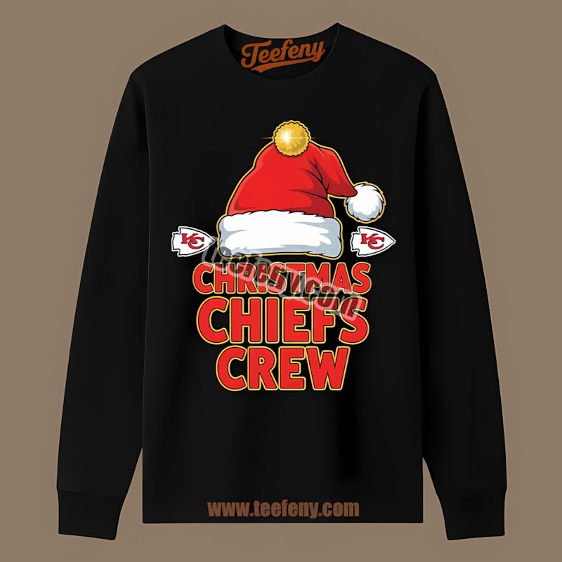 Kansas City Chiefs Christmas Chiefs Crew Classic Long Sleeve Kansas City Chiefs Christmas Chiefs Crew Classic Long Sleeve