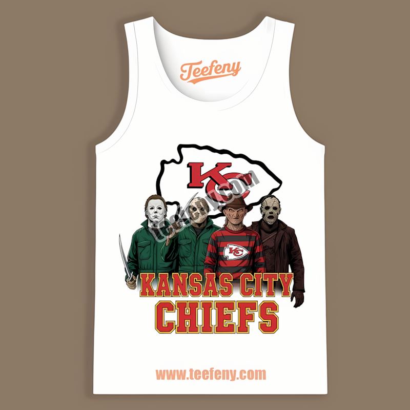 Kansas City Chiefs Halloween Horror Killers Regular Tanktop Kansas City Chiefs Halloween Horror Killers Regular Tanktop