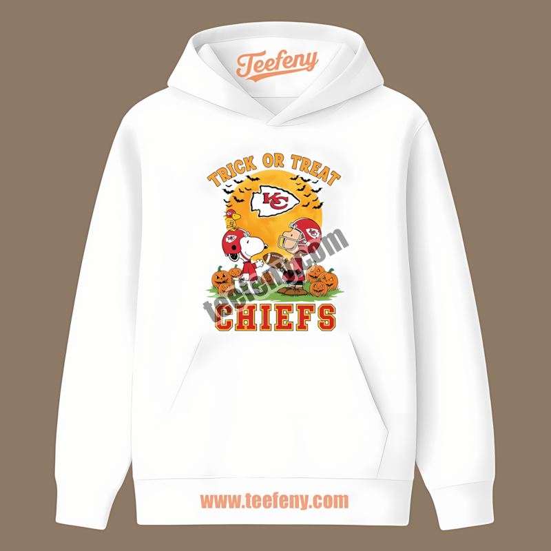 Kansas City Chiefs Halloween Trick Or Treat Charlie Brown Snoopy Trendy Hoodie Kansas City Chiefs Halloween Trick Or Treat Charlie Brown Snoopy Trendy Hoodie