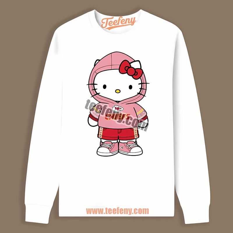 Kansas City Chiefs Hello Kitty Retro Long Sleeve Kansas City Chiefs Hello Kitty Retro Long Sleeve