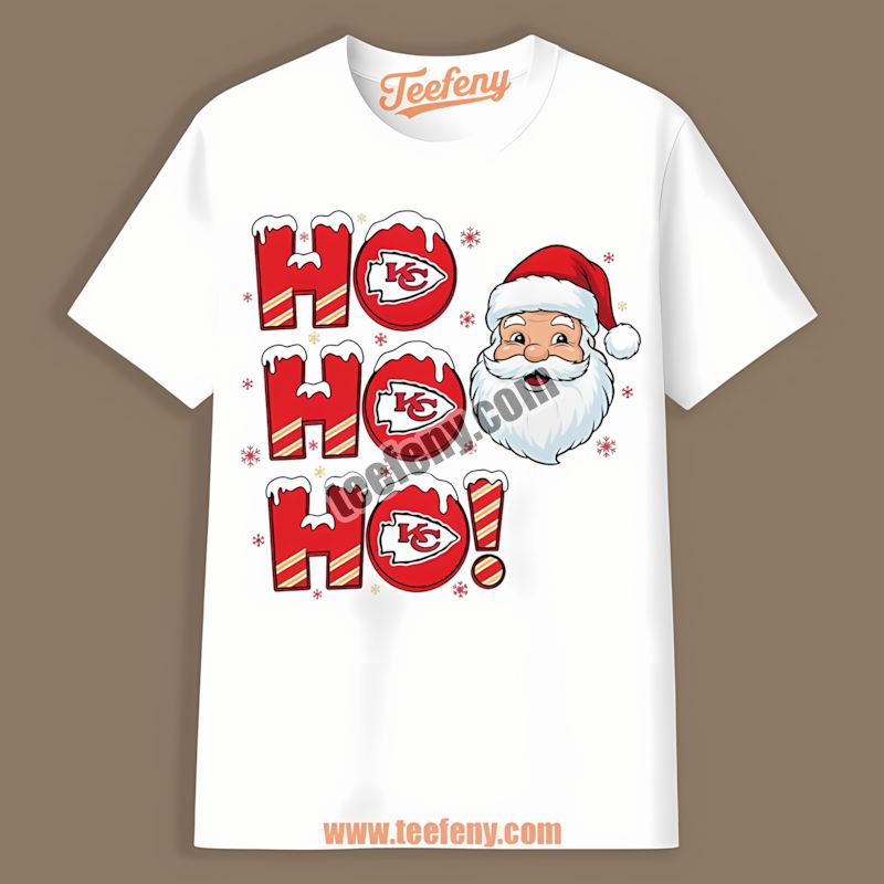Kansas City Chiefs Ho Ho Ho Santa Christmas Vintage Shirt