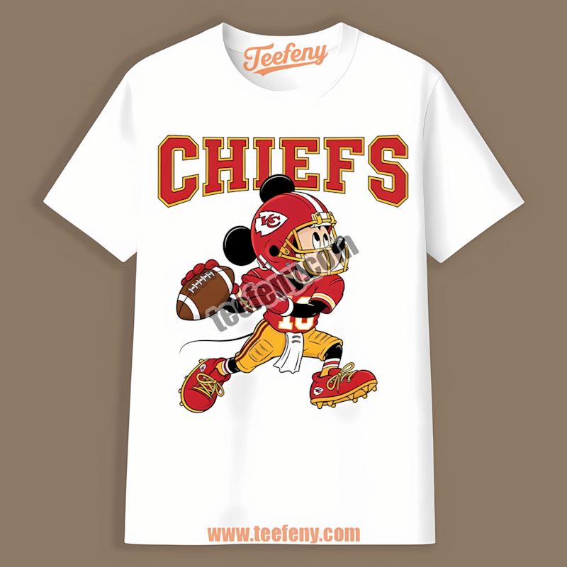 Kansas City Chiefs Mickey Quarterback Football Color Shirt