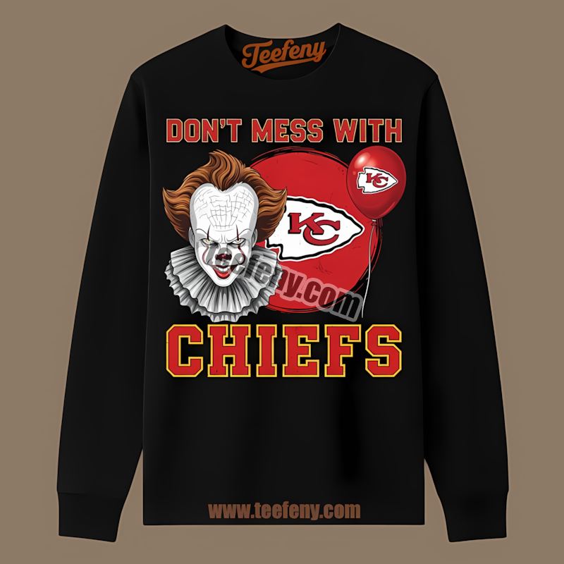 Kansas City Chiefs Pennywise Halloween Retro Long Sleeve Kansas City Chiefs Pennywise Halloween Retro Long Sleeve