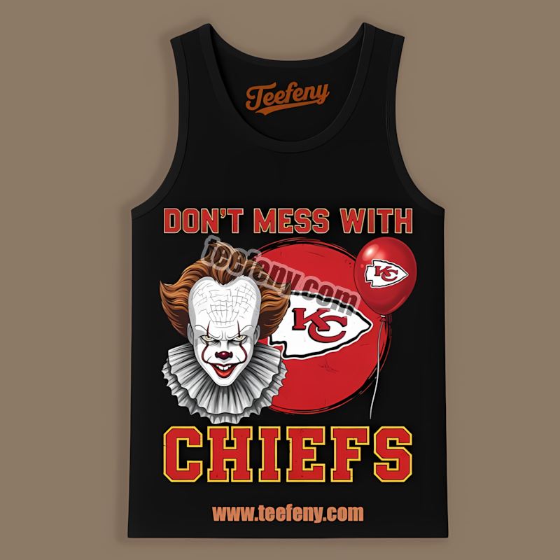 Kansas City Chiefs Pennywise Halloween Retro Tanktop Kansas City Chiefs Pennywise Halloween Retro Tanktop