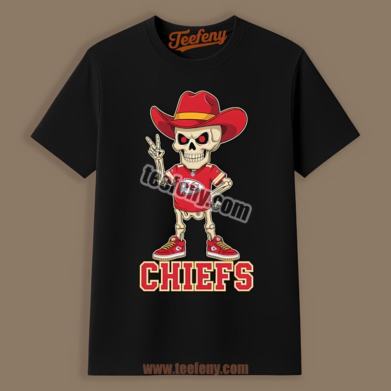 Kansas City Chiefs Skull Bandana Trendy Shirt