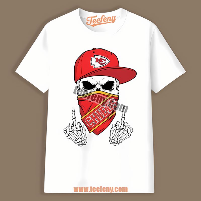 Kansas City Chiefs Skull Bandana Trendy Shirt
